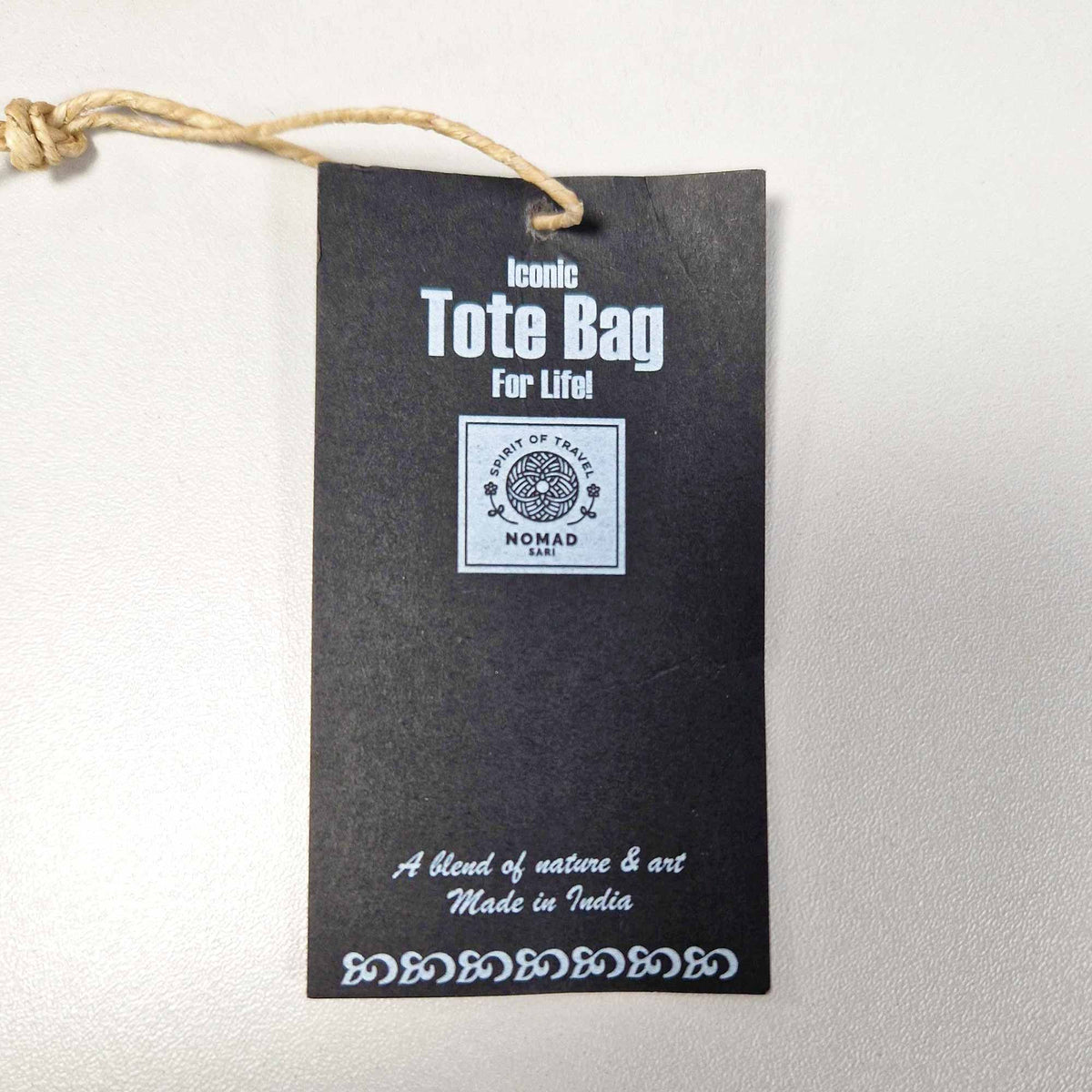 Iconic Basic Tote Bag - Joie de Vivre - Natural 4oz