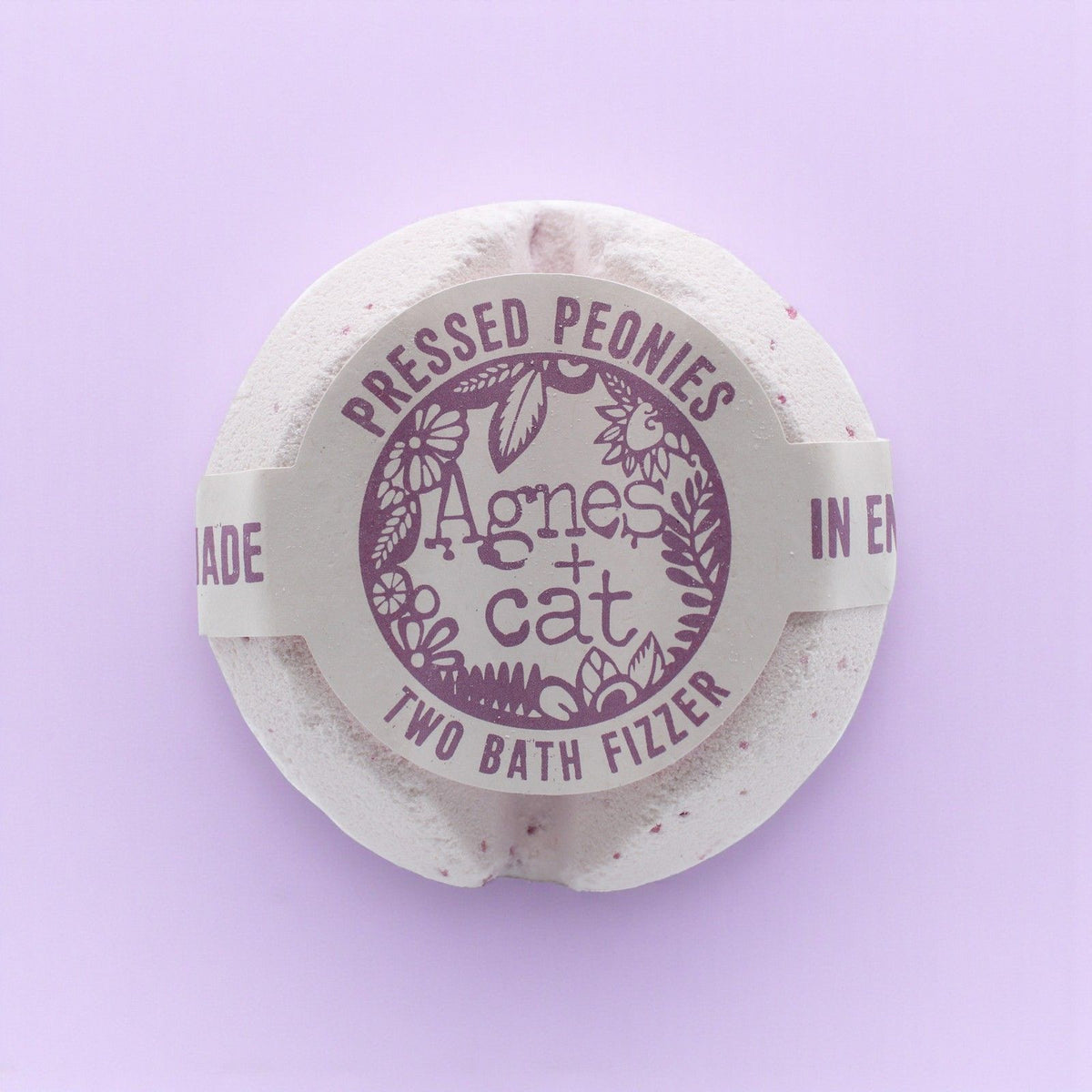Agnes + Cat Bath Fizzer - Pressed Peonies