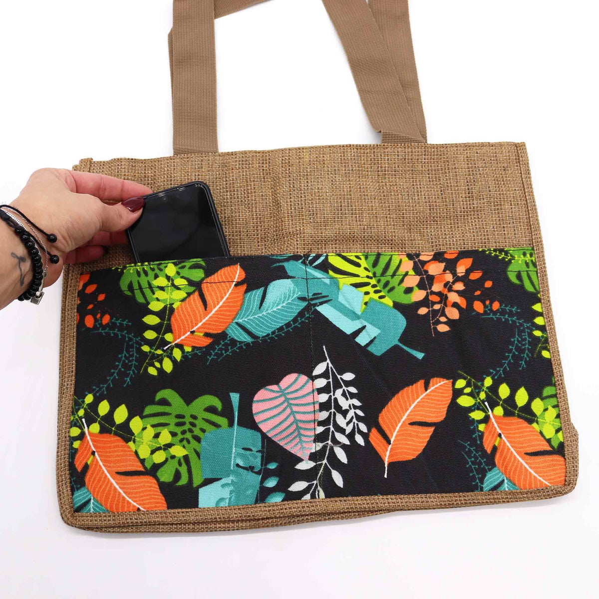 Tropical Market Shopping Bag - (assorted designs) - 40x30x9cm