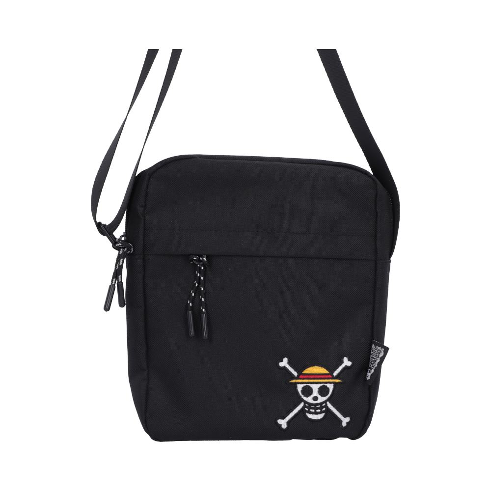 One Piece Luffy Jolly Roger Crossbody Bag Black