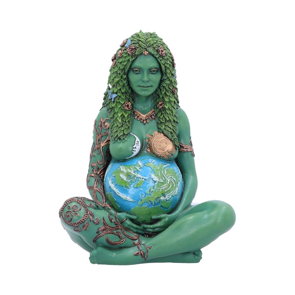 Mother Earth Art Figurine Painted Small