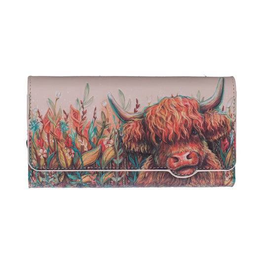 Highland Cow Embossed Purse