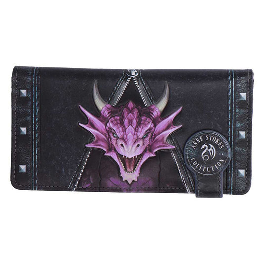 Unzipped Dragon Embossed Purse