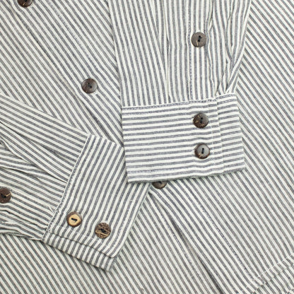Nomad Sari Grandad Shirt - Grey Stone - Medium