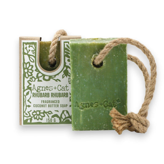 Agnes + Cat Soap On A Rope - Rhubarb Rhubarb