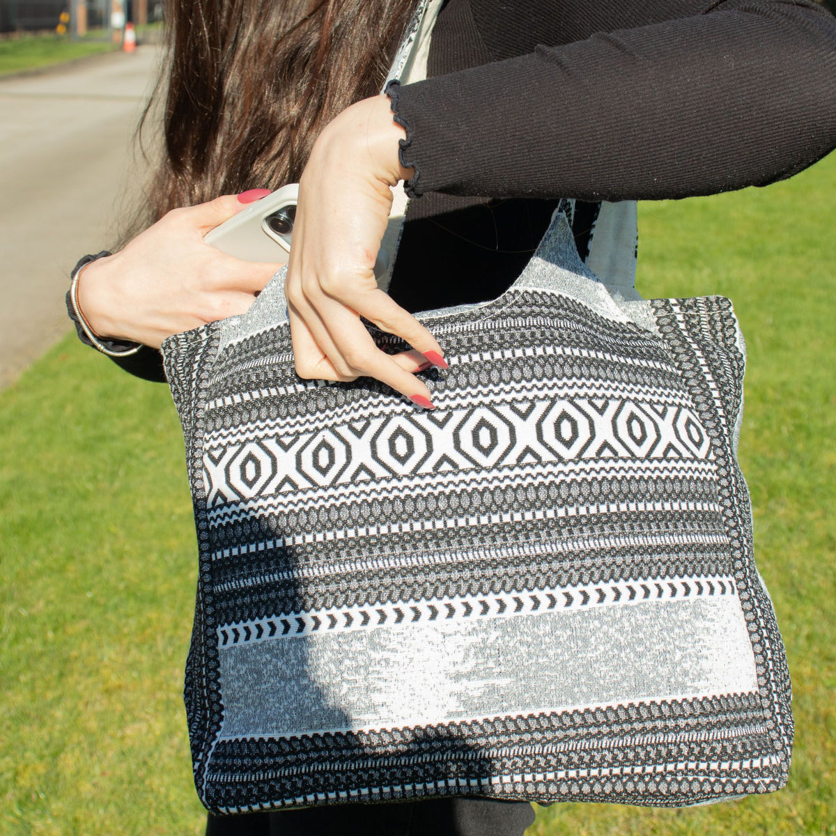 Nomad Sari Jacquard Natural Wander Muse Bags - Urban Caravan