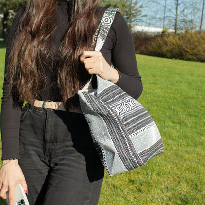 Nomad Sari Jacquard Natural Wander Muse Bags - Urban Caravan