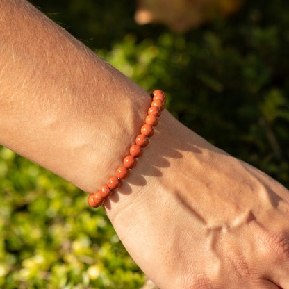 Petite Power Bracelet (17cmx6mm) - Carnelian