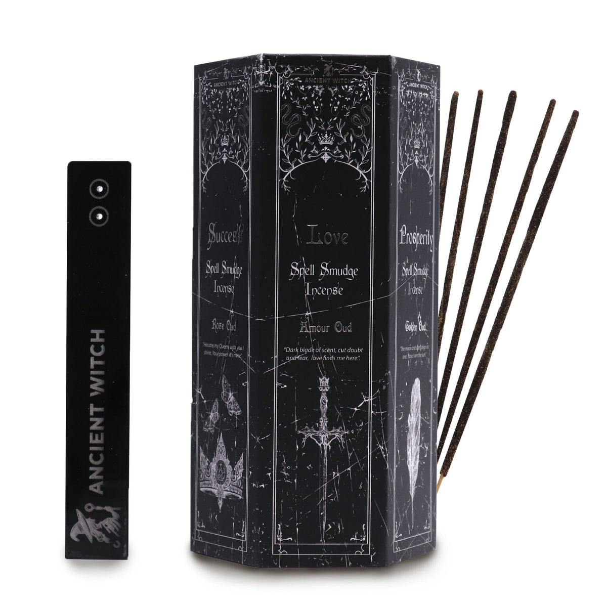 Pyramid Shape Display Incense - Set of 5 Ancient Witch Scents & Spells
