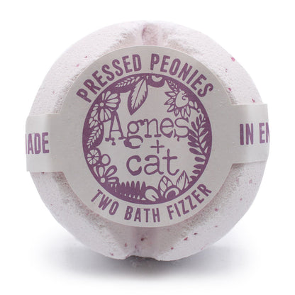 Agnes + Cat Bath Fizzer - Pressed Peonies