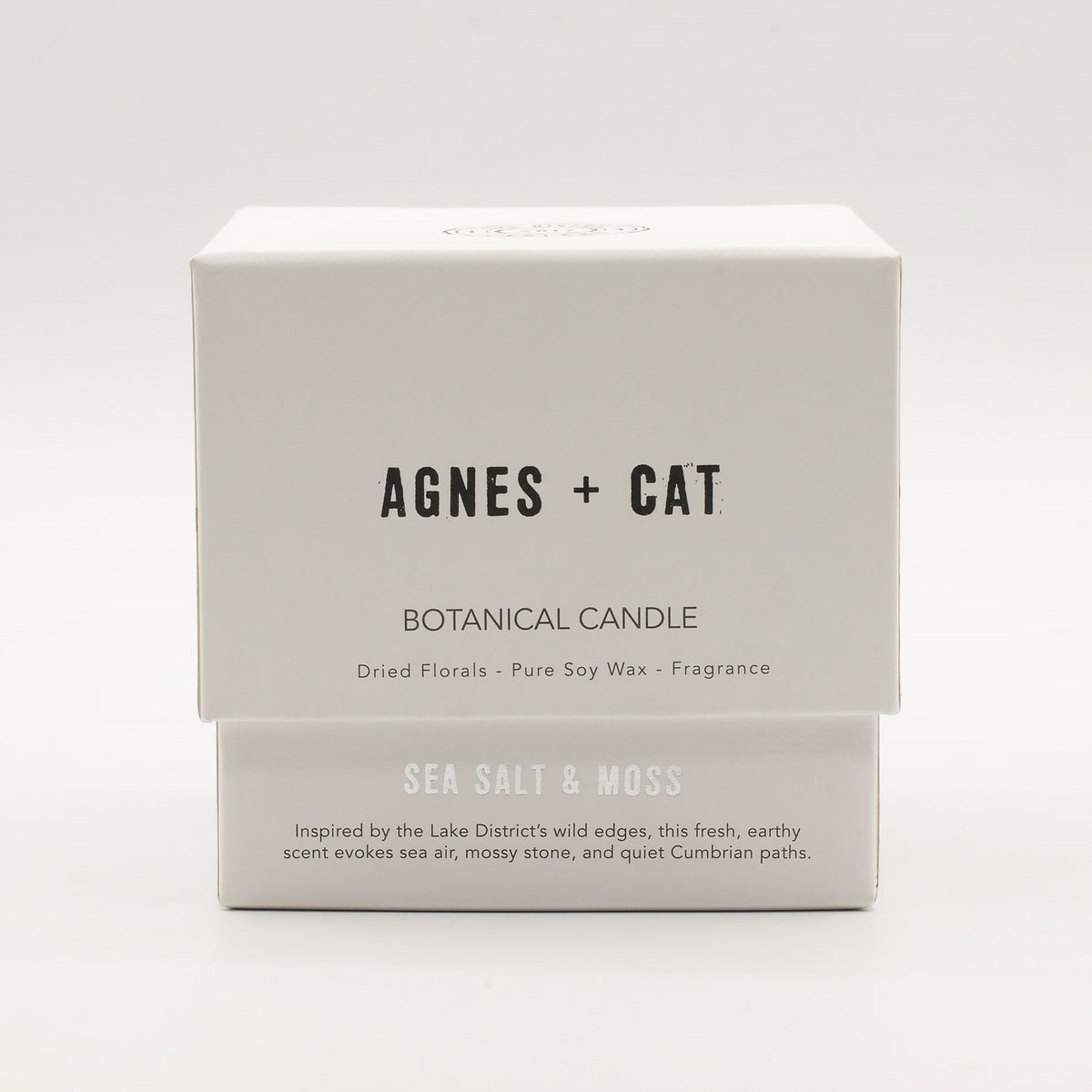Agnes + Cat Botanical Soy Wax Candle - Seasalt & Moss