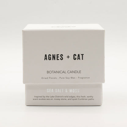 Agnes + Cat Botanical Soy Wax Candle - Seasalt & Moss