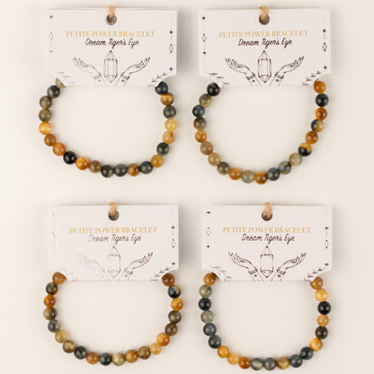 Petite Power Bracelet (17cmx6mm) - Dream Tigereye