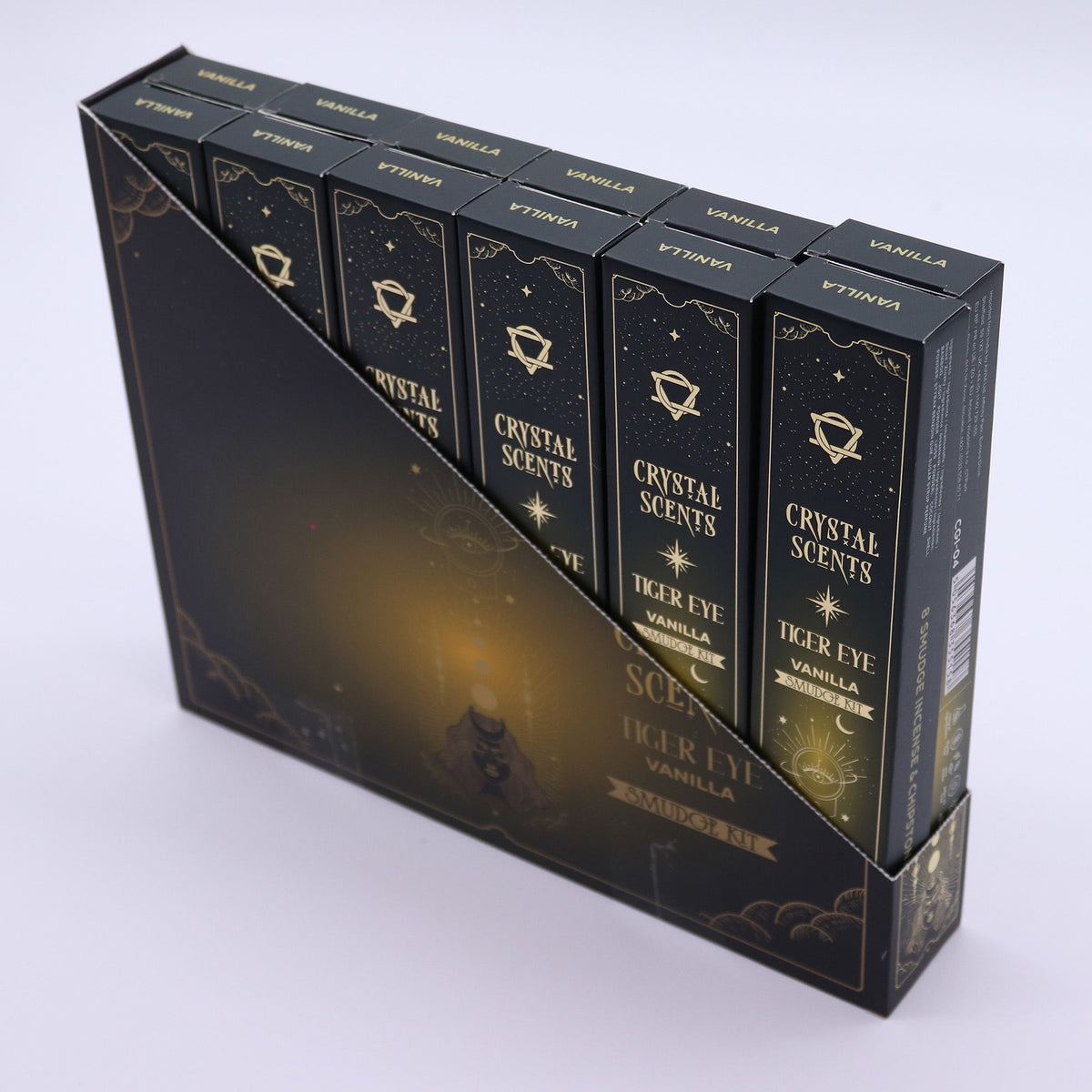 Tiger Eye Crystal Scents Smudge Incense - Vanilla