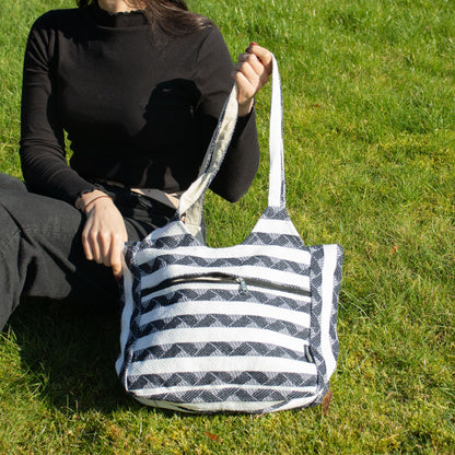 Nomad Sari Jacquard Natural Wander Muse Bags - Atlas Nomad