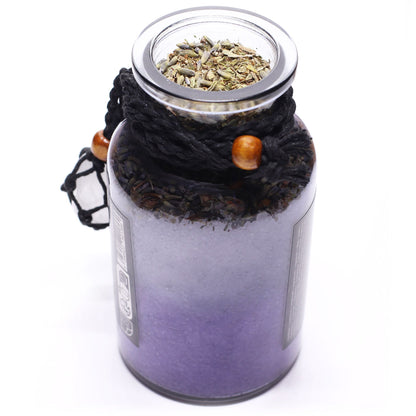 Ancient Witch Bath Spell Potion & Rock Crystal Amulet - Cleansing