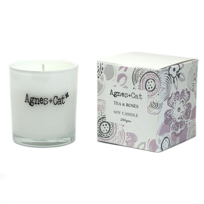 Agnes + Cat Votive Candle - Tea and Roses