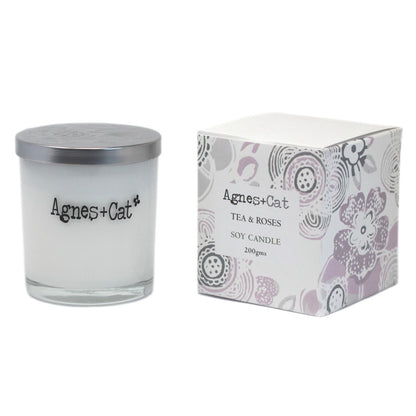 Agnes + Cat Votive Candle - Tea and Roses