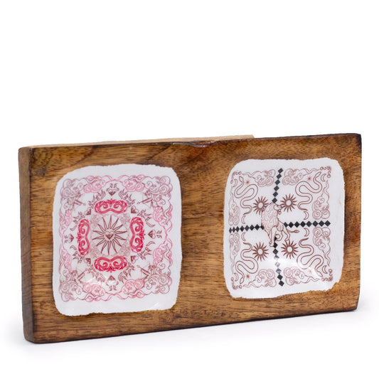 Hop Hare Enameled Double Trinket Tray - Cupid & Lion