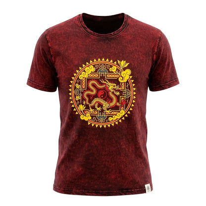 Dragon Mandala - Maroon
