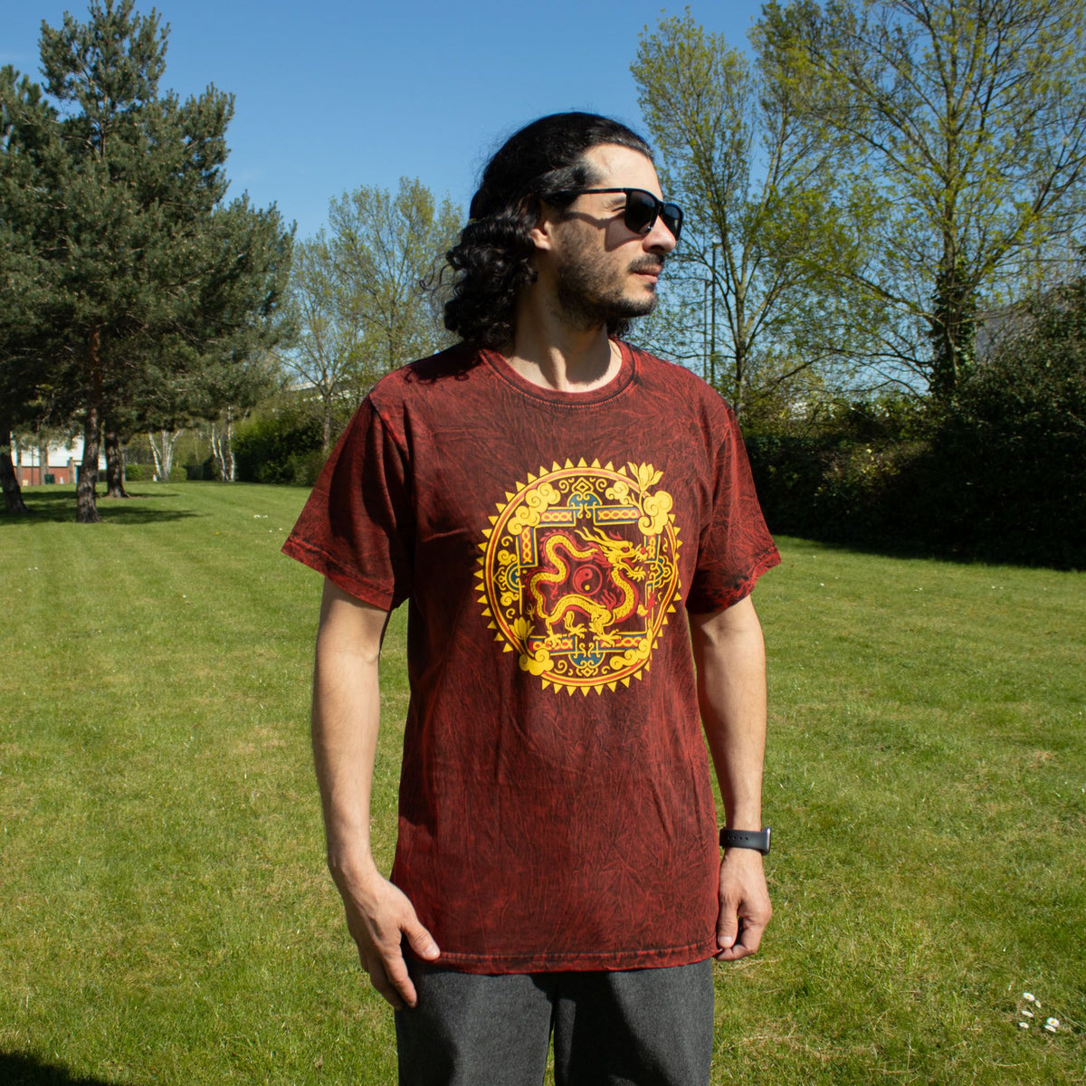 Dragon Mandala - Maroon