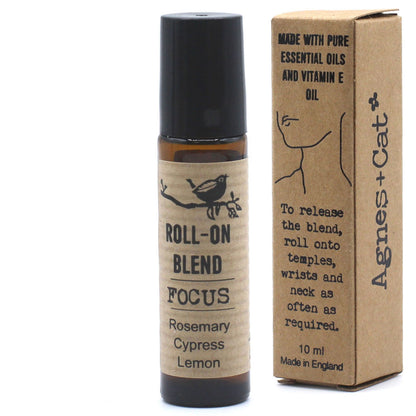 Agnes + Cat Roll On Essential Oil Blend - FOCUS