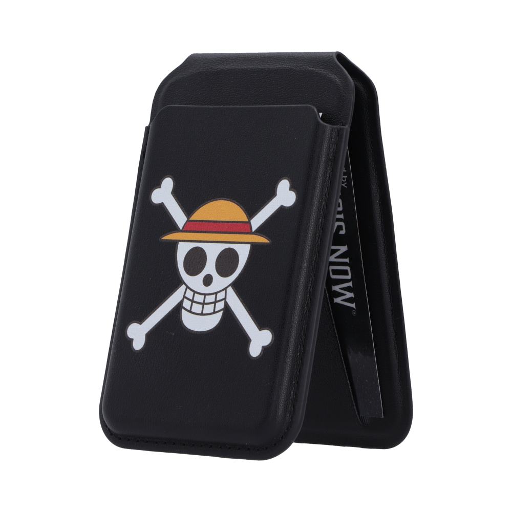 One Piece Luffy Jolly Roger Magsafe Card Holder Black