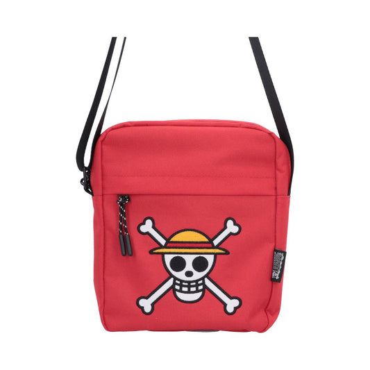 One Piece Luffy Jolly Roger Crossbody Bag Red