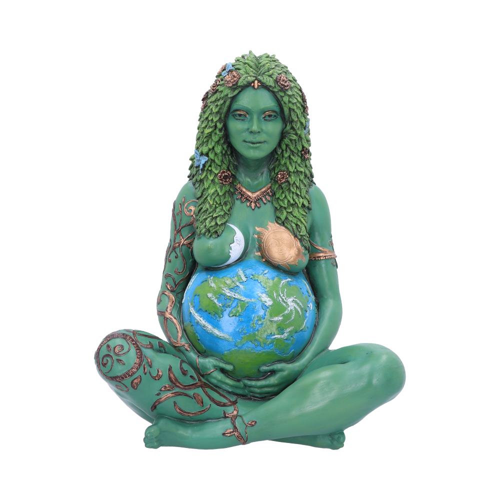 Mother Earth Art Statue Painted Large