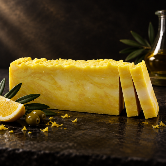 Lemon Olive Oil Soap Loaf