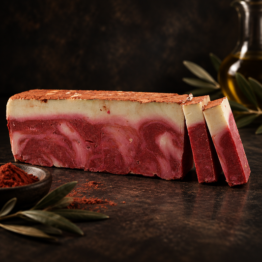 Red Clay Olive Oil Soap Loaf