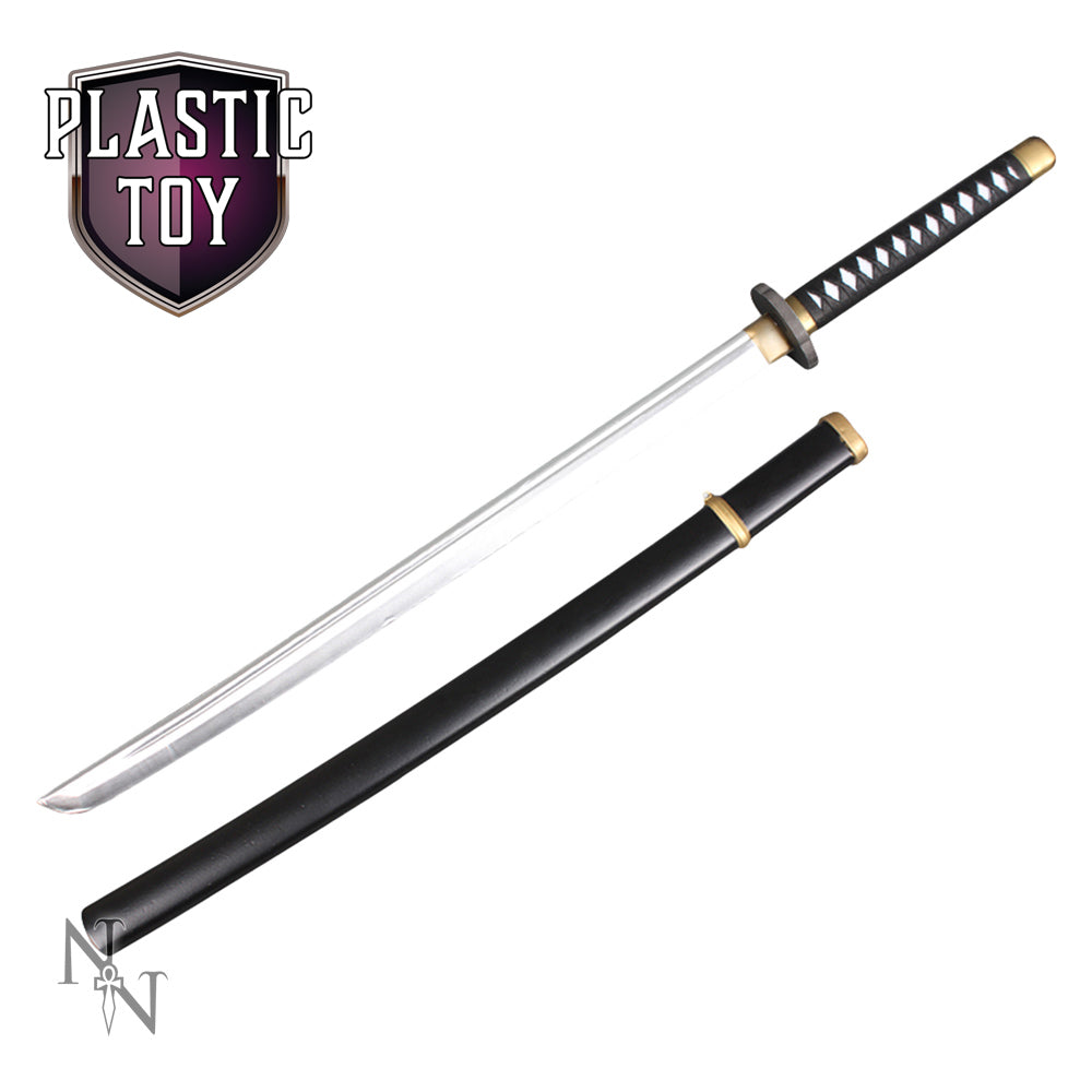 Black And White Handled Katana