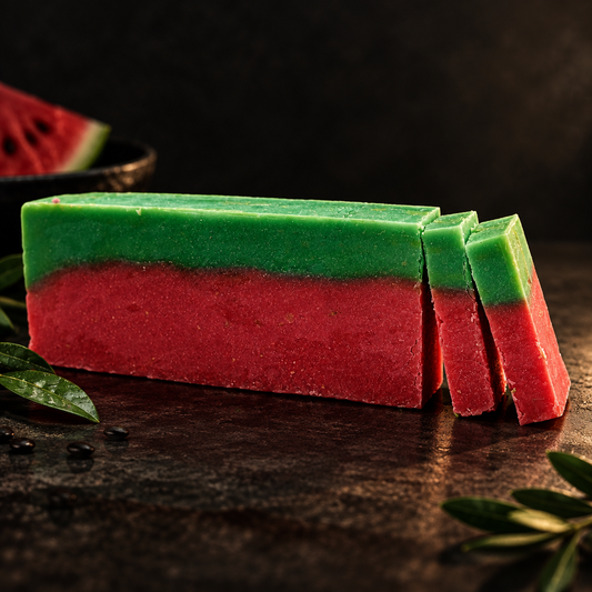 Watermelon Olive Oil Soap Loaf